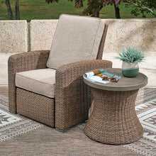 Signature Design by Ashley 1-Piece Outdoor End Table with Umbrella Hole
