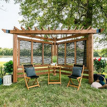 Backyard Discovery Verona 12' x 8' Cedar Wood Cabana Corner Pergola Without Furniture