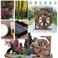 Water Wheel Fountain,Garden Water Fountain,Fountain Feng Shui Wheels Yard Decorative Outdoor,Vintage Rustic Ornamental Pond,Decorative Outdoor Indoor Balcony for Garden,Patio Backyard,Porch,Yard (Siz
