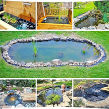 LWJQRSP Heavy Duty Black Pond Liner 8x16m with Underlay Sealing Film for Swimming Ponds Fountains Water Gardens and Waterfalls