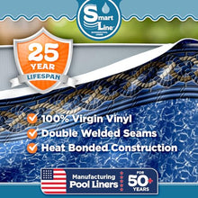 Smartline 33 ft Round Swimming Pool Liner | Mystri Gold