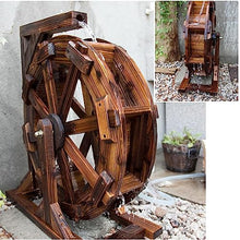 Water Wheel Fountain Garden Water Fountain,Garden Decoration Water Feature,Outdoor Wheels Fountain,Vintage Rustic Ornamental Pond,Decorative Outdoor Indoor Balcony for Garden,Patio Backyard, Porch (S