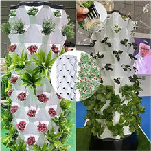 RWGOVLU Hydroponic Tower Self-Watering Growing System, 48/64/80 Plants Sites Indoor Vertical Gardening Grow Kit, Farm Greenhouse Hydroponic Grow System with Water Pump, Net Pots,8floors//1pc