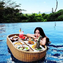 ERoomQ Floating Tray for Pool Large Floating Spa Hot Tub Bar Drink and Food Table Refreshment Tray for Pool Or Beach Party Float Lounge