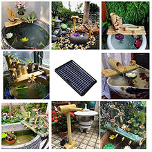 EliteBloom Solar Fountain Bird Bath Bamboo Fountain,Bamboo Flowing Water Ornaments Fountain Bamboo Tube Flowing Water Device (Fisherman 25Cm)