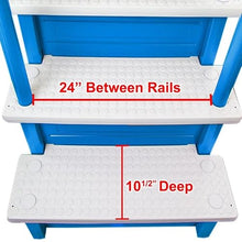 Blue with White Steps Pool Ladder for Aqua Select, Weight Capacity 350 lbs