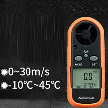 FRAHS Wind Speed Digital Anemometer, Handheld Meter Gauge Air Flow Velocity Measurement Thermometer for Measuring Wind Speed