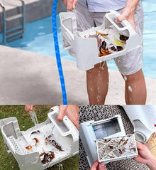 Fully Automatic Robotic Pool Cleaner, Cordless Swimming Pool Vacuum Cleaner, Up to 150 Sq (Lasts 240 Mins), Dual-Drive Motors Self-Parking Pool Cleaner Vacuum for In Ground Flat Pools