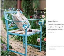 ERoomQ Outdoor GThe Bench,GThe Bench Cast Iron Outdoor Patio Bench,Leisure Park Bench with Backrest and Armrests Weatherproof Porch Chair (Table)