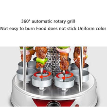 UYCVT Rotating Vertical Rotisserie Grills, 360 ° All-Round Browning Smokeless Barbecue, with 250Mm Super Long Grill Fork, for Home Kitchen Patio Garden Backyard-10 Forks
