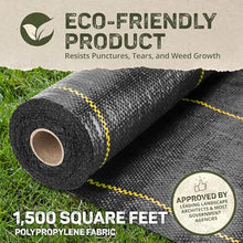 Dewitt 2 Pack P6 Pro 5 5oz 6' x 250' Landscape Weed Barrier Ground Fabric and 6 Inch U-Shaped Rounded Top Anchor Pins for Landscaping, 400 Count