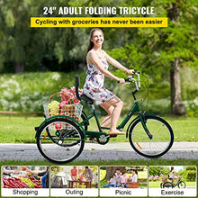 Bkisy Adult Tricycle 24'' 1-Speed Green