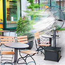 CUTPOIY Outdoor Misting Fan, Oscillating Pedestal Fan with 42L Water Tank, Adjustable Height, Cooling Mist Spray for Patio Garden, Fan Blade 750mm
