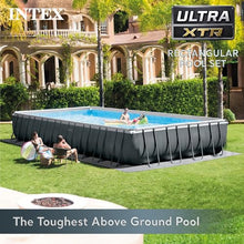 Intex Ultra XTR Rectangular Swimming Pool Set Dark Grey