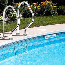 Swimming Pool Handrails 304 Stainless Steel Safety Grips Tube Wall Thickness 1mm Spa Handrails for Inground Pool Entry/Silver / 80x47x22.5cm (Silver 80x47x22.5cm)