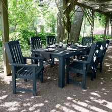 Highwood Lehigh 7pc Rectangular Dining Set 72" x 42" Federal Blue