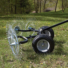 Yard Tuff Acreage Rake 4-Tine Steel Tow-Behind Lawn Dethatcher