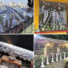 BAILR Garden Rainproof Clear Poly Tarp 13x20ft, Transparent Waterproof Tarpaulin, Plant Cover Insulation Shed Cloth for Covering Garden Plant Camping (A 4×6m)
