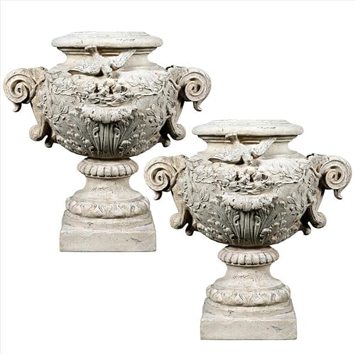 Design Toscano La Colombe Architectural Garden Urns: Set of Two