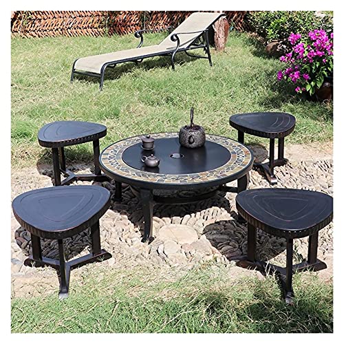 Fire Pits Outdoor Outdoor Fire Pit, Garden Party BBQ Cooking Fire Pit Barbecue Stove Stool Kit, New Home Gift