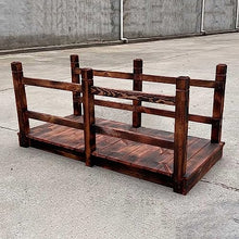 ZIMGOD Flat Garden Bridge 150cm Long, Heavy Duty Pond Bridge Rectangle, Small Stream/Water Channel/Shed Footbridge Walkway, Easy to Assemble