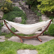Vivere Solid Pine Wood Hammock Combo, Natural