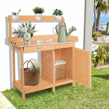 Potting Bench, Potting Table Tool Chests & Cabinets Garden Workbench 112 x 46 x 125 cm L x W x H Work Station Table