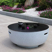 Garden Fire Pit Grill Bowl Grill Barbecue Rack Fire Pits for Garden,Wood Burning, with Grill and Lid, Cast Iron BBQ Fire Bowl Cover 60Cm Camping Spark Guard Outdoor Firepit