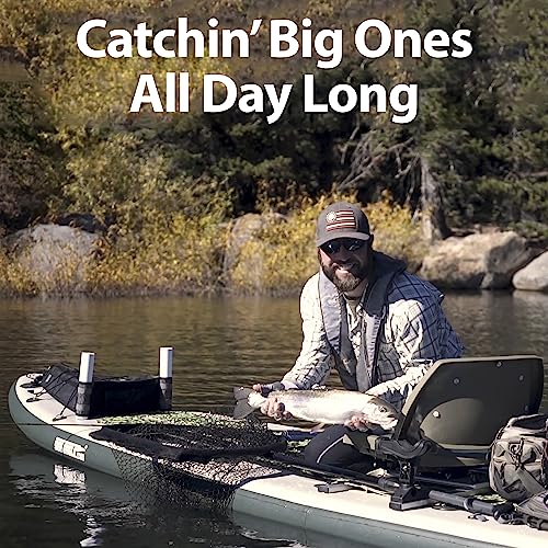 Sea Eagle FS126 Inflatable FishSUP Fishing Stand-Up Paddleboard Green/Gray