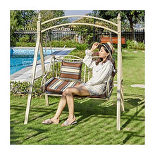 ELUKHT Creative Hotel Patio Porch Swing Glider with Stand Princess Swing Bed Outdoor Swing Chairs for Adults, Garden Swing Lazy Daze Hammocks Swing Bench Perfect Set for Patio, Poolside