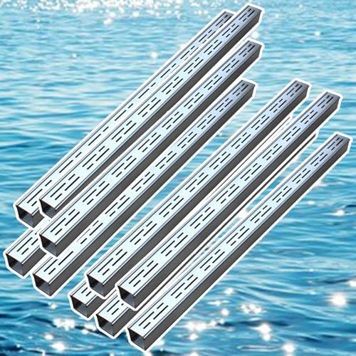 HYLOPGX 5cm Wide Stainless Steel Drain Cover, Narrow Outdoor Channel Grate, Removable Trench Drain Grate for Efficient Water Drainage, Puddle Drainage Grills (Silver, 1)
