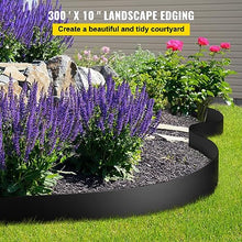 WACTO Flexible Landscape Edging 10" Depth 300 ft Recycled HDPE Black