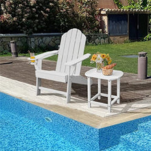 Recliner and Folding Food Set All Weather Outdoor White (D 1)