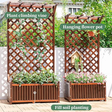 FORRTY garden boxes outdoor raised raised garden bed planter box Comes with small shovel, screwdriver, gloves and planting box inner bag Garden fence flower stand with climbing pergola Can be used for