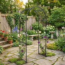 Panacea 83690 Rustic Heirloom Cottage Garden Arbor, Brown, 96" H
