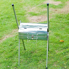 Folded Portable Charcoal BBQ Grill Outdoor Barbecue Charcoal Stainless Steel Kebab Grill Folding Grill Portable Grill for Camping