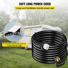 50A 50ft Generator Power Cord 14-50P to CS6364 Extension Cord Locking Ring