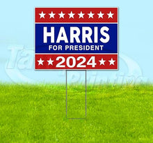 TampaPrinting Harris Walz YS00075 Yard Sign 18" x 24" with Metal Step Stake