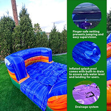 XJUMP Tropical Bounce House Water Slide Orange