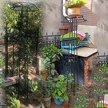 SDdPulse Large Garden Obelisk Climbing Plant Support Frame, Outdoor PatioGarden Arbor for Various Climbing Plant Lawn Backyard, 55 * 205cm