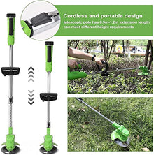 21V Portable Battery Electric Rotary Lawn Mower with U-Handle Rechargeable Lightweight Teles Ding Tools 1 Battery