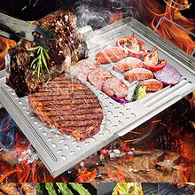 ELUKHT Stainless Steel Grill Non-Stick Baking Tray Barbecue Plate Outdoor Picnic Cooking Tool Barbecue Equipment