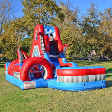 JumpOrange Ocean Battle Wet Dry Obstacle Course with Pool + Blower (Right Piece)