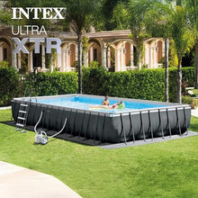 Intex 26377EH Ultra XTR 32ft x 16ft x 52in Above Ground Swimming Pool Set with Sand Filter Pump and OptiFlow 50lb Premium Filter Sand (3-Pack)