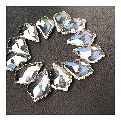 Chandelier Crystal Prisms Pendants 192pcs/lot 50mm Crystal Maple Leaf suncatcher Pendants Clear K9 Glass Crystal Maple Leaf Shape Chandeliers Parts Chandelier Crystal Prisms Pendants