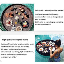 ERoomQ Swimming Pool Floating Tray Table,Water Surface Floating Disc, Multifunction Floating Breakfast Tray, Floating Food Plate for Outdoor Party black-80cm (White 60cm)