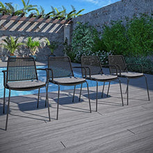Amazonia Bristol 9-Piece Outdoor Oval Extendable Dining Table Set Certified Teak Amazonia