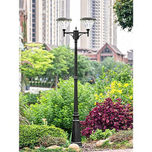 iumLeap Outdoor Solar Lamppostlight 2-Head Astreetlight Garden Exterior Path Pillarlamp Bollard Path Lamp Victorian Pillarpostlight Waterproof Ip65 Pillarlamp Mains Powered P(26cm*290cm)