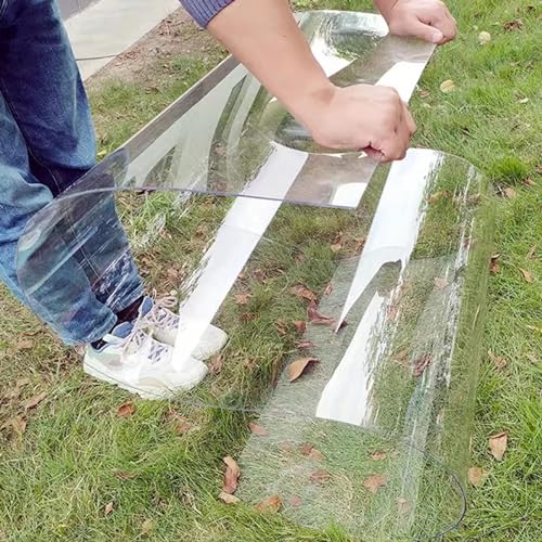LFFH Polycarbonate Sheet, Greenhouses Insulation Daylighting Panel Greenhouses Insulation Daylighting PanelInstead of Glass (Color : Clear, Size : 1x5m)