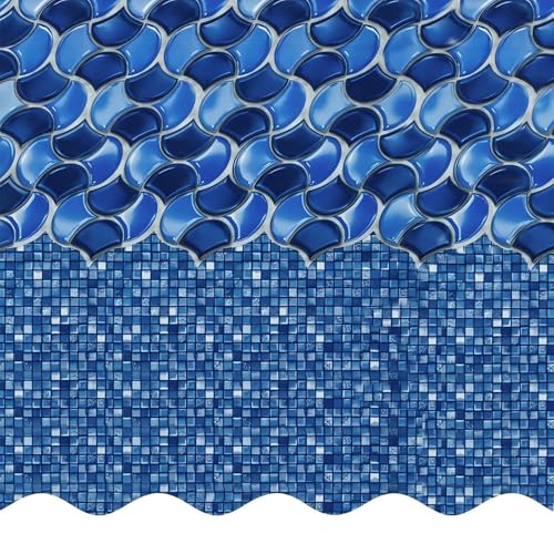 IJOWEEN 33 Feet Overlap Round Above Ground Swimming Pool Liner, 25 Gauge Thick